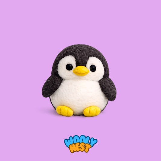 DIY Wool Felting Kit: Arctic Companions (Penguin and Ice Fisher)