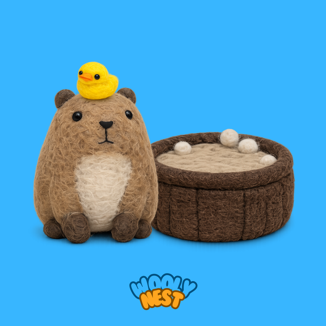 Tutorial for Capybara Bathtime (Capybara, Hot Tub, and Rubber Ducky)