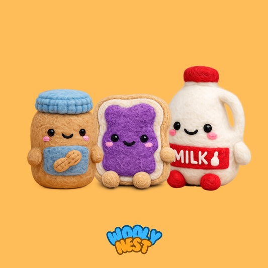Tutorial for Smiling Snackies (Peanut Butter, Jelly, and Milk)