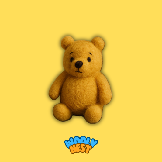 DIY Wool Felting Kit: Vintage Storybook Characters (Bear, Pig, Donkey)