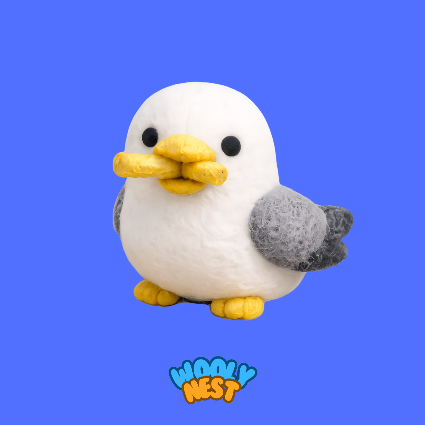 DIY Wool Felting Kit: Boardwalk Bandit (Seagull and Fries)