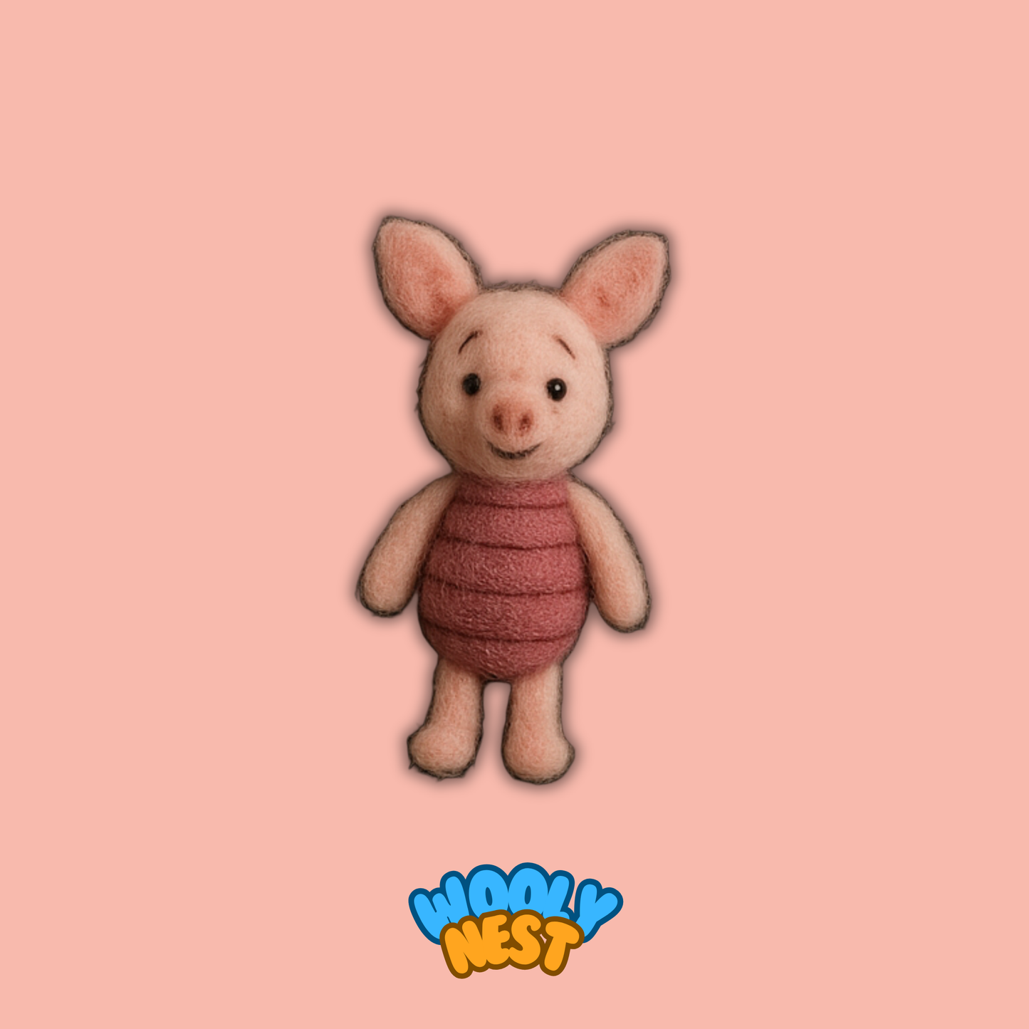 DIY Wool Felting Kit: Vintage Storybook Characters (Bear, Pig, Donkey)