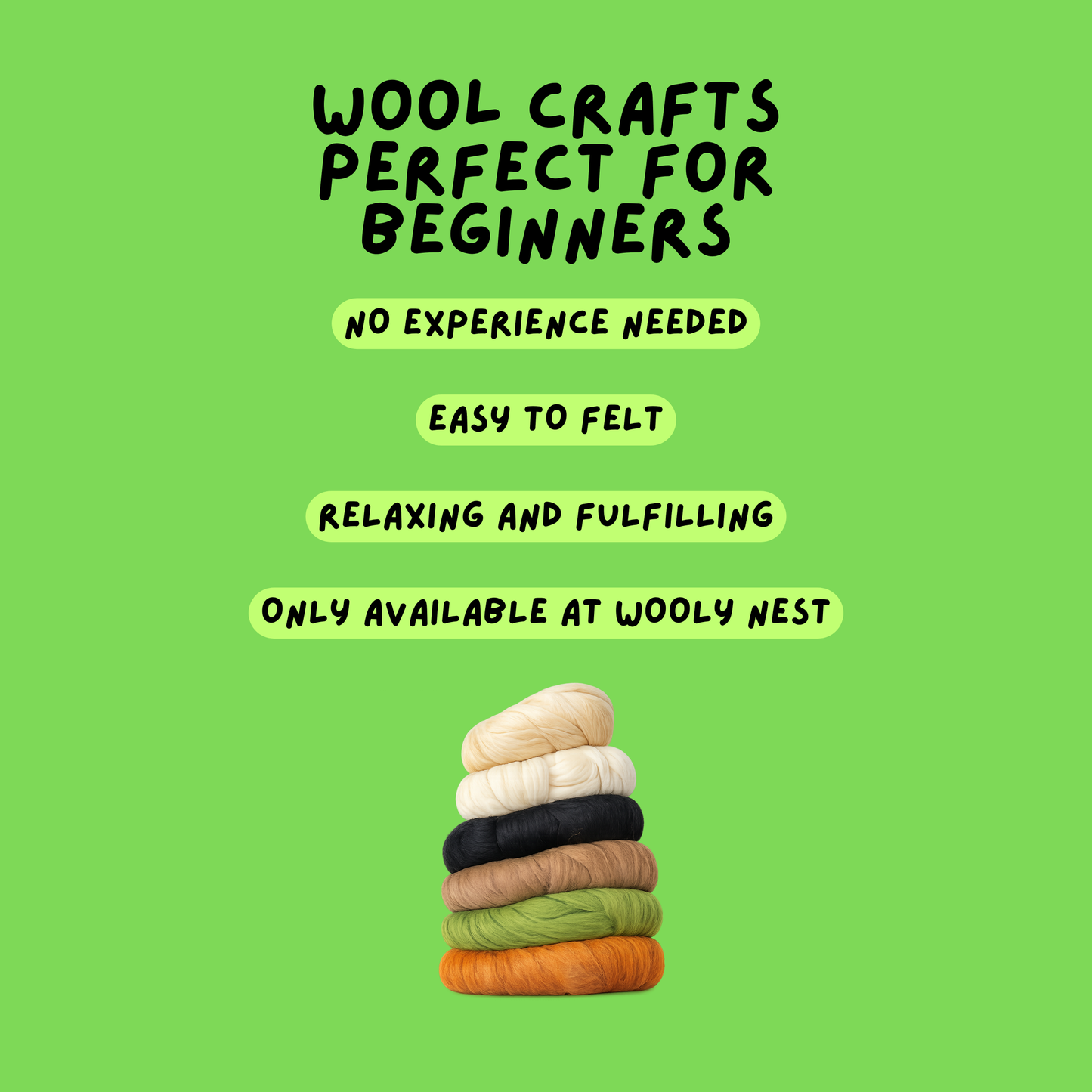 DIY Wool Felting Kit: Forest Friends (Beaver, Gecko & Bear)
