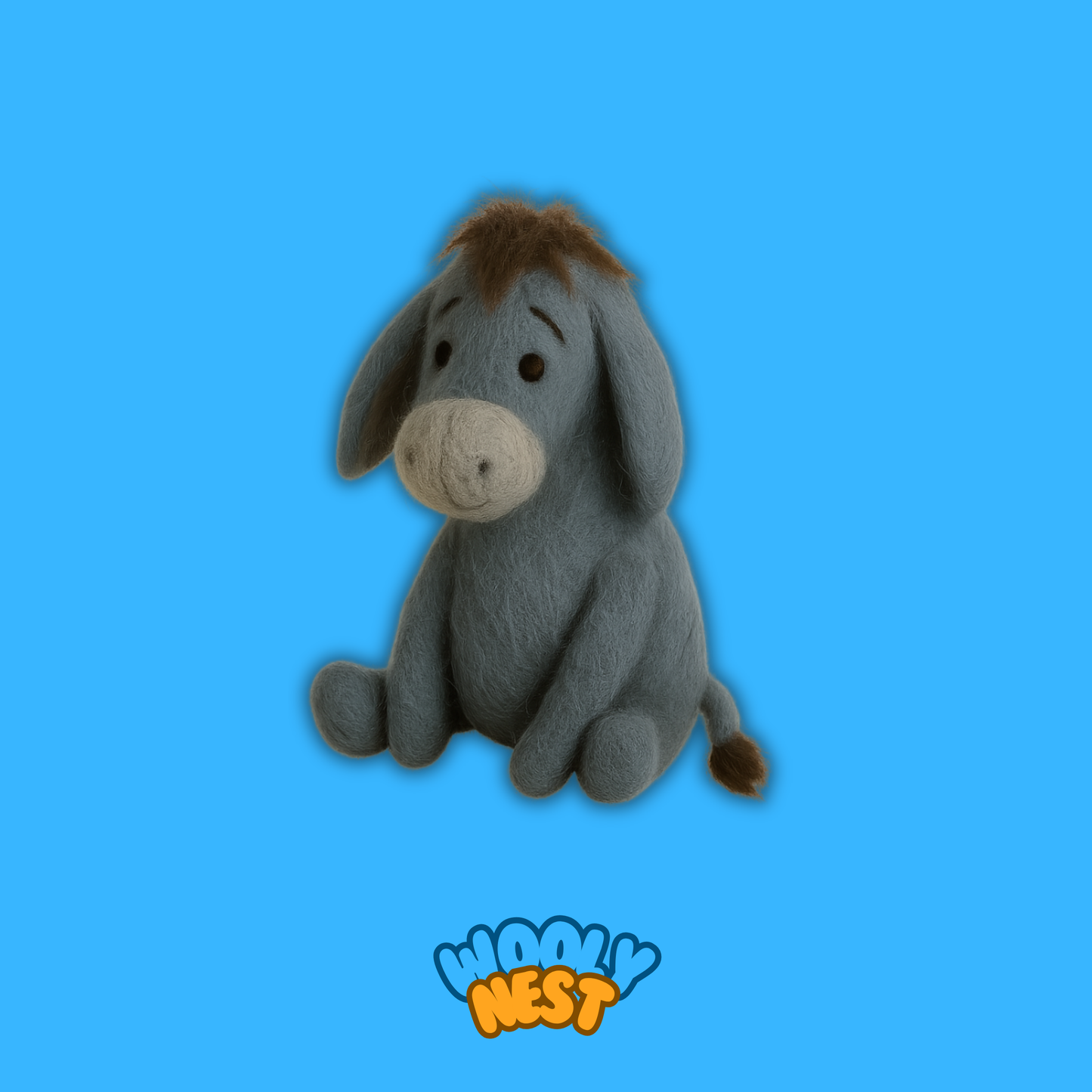 DIY Wool Felting Kit: Vintage Storybook Characters (Bear, Pig, Donkey)